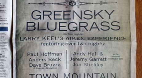 Affiche du Bluegrass Festival - source Columbia County Today