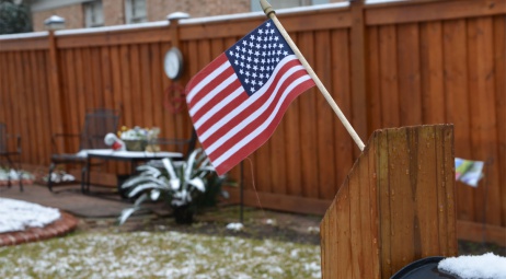USA under the snow