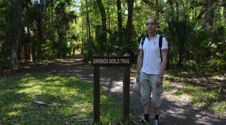 Silver Glen Springs Recreation - Springs boils trail