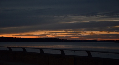 Couché de soleil sur Clarks Hill Lake