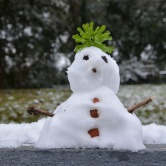 Neige - Snowman avec cheveux