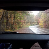 Fall Great Smoky - on the Blue Ridge Parkway vue de notre voiture ;)