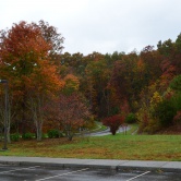 Fall Great Smoky - visite du Visitor Center, le parking