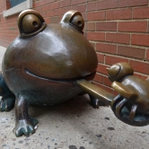 Gentille petite grenouille, next to Independance School - New York