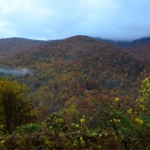 Fall Great Smoky - on the Blue Ridge Parkway, forêts de milles couleurs