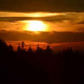 Acadia, coucher de soleil