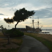 Plymouth, Mayflower, reconstitution du célèbre bateau Pilgrim